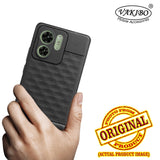VAKIBO Parallax Design Black Coloured Soft TPU Rubber Back Cover Case With Camera Protection Ring Suitable for Moto Edge 40