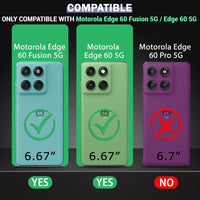 VAKIBO Best Selling Black and Transparent Coloured Made With Soft TPU and Acrylic Back Cover Case With 4 Corner and Camera Protection Suitable for Moto Edge 60 5G