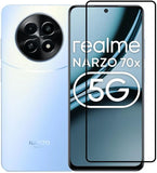 Super Premium Quality Tempered Glass Screen Guard Protector With Black Border Suitable For Realme Narzo 70x 5G