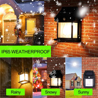 Outdoor Solar Wall Lamp Waterproof Tungsten Design LED Lamp Single Light- BLACK