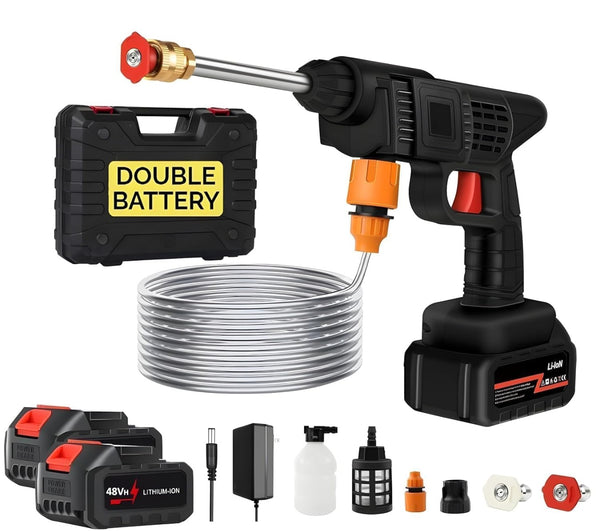 Car & Bike Washer with 2 Battery