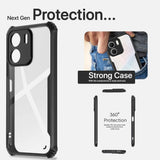 VAKIBO Best Selling Black and Transparent Coloured Made With Soft TPU and Acrylic Back Cover Case With 4 Corner and Camera Protection Suitable for Oppo A5x