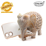 VAKIBO Golden Chrome Border White Coloured Soft TPU Back Cover Case With Camera Protection Suitable for OPPO A17