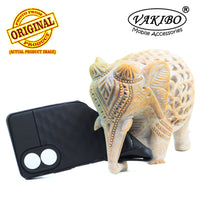VAKIBO Parallax Design Black Coloured Soft TPU Rubber Back Cover Case With Camera Protection Ring Suitable for Oppo A38