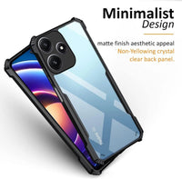 VAKIBO Best Selling Black and Transparent Coloured Made With Soft TPU and Acrylic Back Cover Case With 4 Corner and Camera Protection Suitable for Oppo A5 Pro