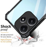 VAKIBO Best Selling Black and Transparent Coloured Made With Soft TPU and Acrylic Back Cover Case With 4 Corner and Camera Protection Suitable for Oppo A5 Pro