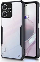 VAKIBO Best Selling Black and Transparent Coloured Made With Soft TPU and Acrylic Back Cover Case With 4 Corner and Camera Protection Suitable for Oppo A5 Pro