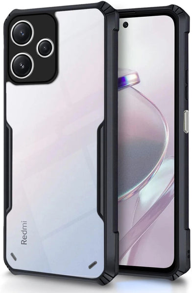 VAKIBO Best Selling Black and Transparent Coloured Made With Soft TPU and Acrylic Back Cover Case With 4 Corner and Camera Protection Suitable for Oppo A5 Pro