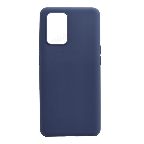 VAKIBO 1.2 MM Thick Blue Coloured Soft TPU Rubber Back Cover Case With Camera Protection Ring Suitable for Oppo A54