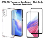 VAKIBO Super Premium Soft TPU Transparent Case With Dustplug,Side Grip,Corner Protection,lanyard Cuts,Camera Protection Suitable for Oppo A74