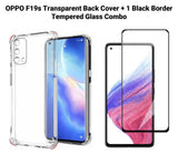 VAKIBO Super Premium Soft TPU Transparent Case With Dustplug,Side Grip,Corner Protection,lanyard Cuts,Camera Protection Suitable for Oppo F19s