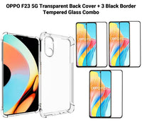 VAKIBO Premium Clear 1.5MM Thick Transparent Soft TPU Rubber Back Cover Case With Camera Protection Suitable for Oppo F23 5G