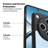 VAKIBO Best Selling Black and Transparent Coloured Made With Soft TPU and Acrylic Back Cover Case With 4 Corner and Camera Protection Suitable for Oppo Find X8 Pro