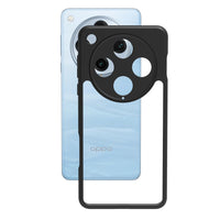 VAKIBO Best Selling Black and Transparent Coloured Made With Soft TPU and Acrylic Back Cover Case With 4 Corner and Camera Protection Suitable for Oppo Find X8 Pro