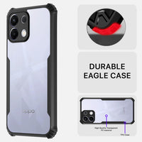VAKIBO Best Selling Black and Transparent Coloured Made With Soft TPU and Acrylic Back Cover Case With 4 Corner and Camera Protection Suitable for Oppo K13