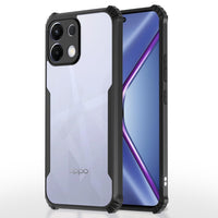 VAKIBO Best Selling Black and Transparent Coloured Made With Soft TPU and Acrylic Back Cover Case With 4 Corner and Camera Protection Suitable for Oppo K13