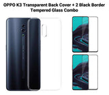 VAKIBO Super Premium Soft TPU Transparent Case With Dustplug,Side Grip,Corner Protection,lanyard Cuts,Camera Protection Suitable for Oppo K3