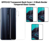 VAKIBO Super Premium Soft TPU Transparent Case With Dustplug,Side Grip,Corner Protection,lanyard Cuts,Camera Protection Suitable for Oppo K3