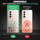 VAKIBO Premium Clear 1.5MM Thick Transparent Soft TPU Rubber Back Cover Case With Camera Protection Suitable for Oppo Reno 12 Pro