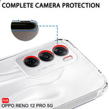 VAKIBO Premium Clear 1.5MM Thick Transparent Soft TPU Rubber Back Cover Case With Camera Protection Suitable for Oppo Reno 12 Pro