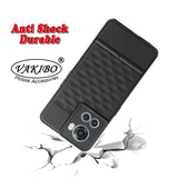 VAKIBO Parallax Design Black Coloured Soft TPU Rubber Back Cover Case With Camera Protection Ring Suitable for OnePlus 10R