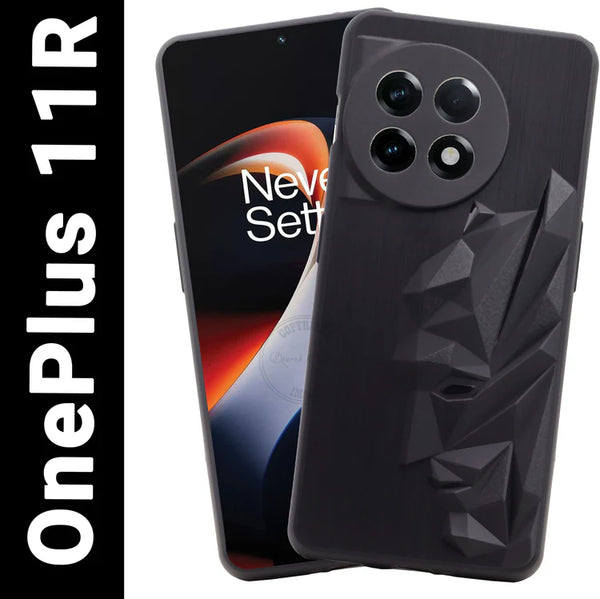 VAKIBO Bat Man 3D Mask Design Black Coloured Soft TPU Back Cover Case With Camera Protection Ring Suitable for Oneplus Ace2