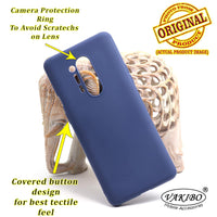 VAKIBO 1.2 MM Thick Blue Coloured Soft TPU Rubber Back Cover Case With Camera Protection Ring Suitable for OnePlus 8 Pro