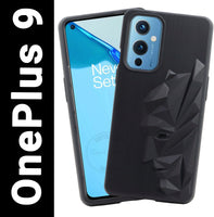 VAKIBO Bat Man 3D Mask Design Black Coloured Soft TPU Back Cover Case With Camera Protection Ring Suitable for OnePlus 9