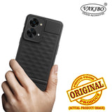VAKIBO Parallax Design Black Coloured Soft TPU Rubber Back Cover Case With Camera Protection Ring Suitable for OnePlus Nord 2T