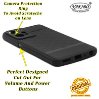 VAKIBO Parallax Design Black Coloured Soft TPU Rubber Back Cover Case With Camera Protection Ring Suitable for OnePlus Nord CE2 Lite