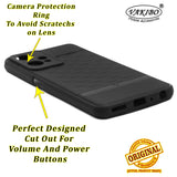 VAKIBO Parallax Design Black Coloured Soft TPU Rubber Back Cover Case With Camera Protection Ring Suitable for OnePlus Nord CE2 Lite