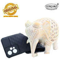 VAKIBO Parallax Design Black Coloured Soft TPU Rubber Back Cover Case With Camera Protection Ring Suitable for Realme V25