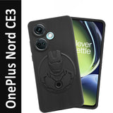 VAKIBO Iron Man Design soft Silicon TPU Back Cover Case With Camera Protection Ring Suitable for OnePlus Nord CE3