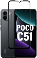Super Premium Quality Tempered Glass Screen Guard Protector With Black Border Suitable For Mi Poco C51