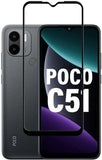 Super Premium Quality Tempered Glass Screen Guard Protector With Black Border Suitable For Mi Poco C51