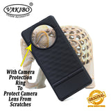 VAKIBO Parallax Design Black Coloured Soft TPU Rubber Back Cover Case With Camera Protection Ring Suitable for Realme 11 Pro Plus