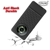 VAKIBO Parallax Design Black Coloured Soft TPU Rubber Back Cover Case With Camera Protection Ring Suitable for Realme 11 Pro