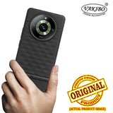 VAKIBO Parallax Design Black Coloured Soft TPU Rubber Back Cover Case With Camera Protection Ring Suitable for Realme 11 Pro Plus