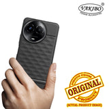 VAKIBO Parallax Design Black Coloured Soft TPU Rubber Back Cover Case With Camera Protection Ring Suitable for Realme Narzo 60x