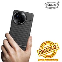 VAKIBO Parallax Design Black Coloured Soft TPU Rubber Back Cover Case With Camera Protection Ring Suitable for Realme C67