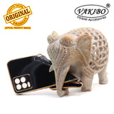 VAKIBO Golden Chrome Border Black Coloured Soft TPU Back Cover Case With Camera Protection Suitable for Realme 8