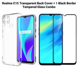 VAKIBO Super Premium Soft TPU Transparent Case With Dustplug,Side Grip,Corner Protection,lanyard Cuts,Camera Protection Suitable for Realme C15