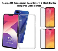 VAKIBO Super Premium Soft TPU Transparent Case With Dustplug,Side Grip,Corner Protection,lanyard Cuts,Camera Protection Suitable for Realme C1