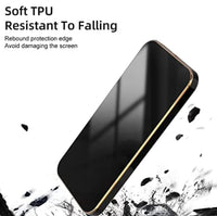 VAKIBO Golden Chrome Border Black Coloured Soft TPU Back Cover Case With Camera Protection Suitable for Realme C11 2021