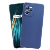 VAKIBO Matte 1.5 MM Thick With Camera Protection Blue Coloured Soft TPU Rubber Back Cover Case Suitable for Realme C35