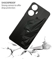 VAKIBO Bat Man 3D Mask Design Black Coloured Soft TPU Back Cover Case With Camera Protection Ring Suitable for Realme C55