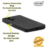 VAKIBO Niukin Dotted Black Coloured Made with Silicon Rubber TPU Back Cover Case Suitable for Realme C55