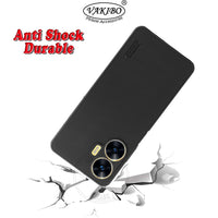 VAKIBO Niukin Dotted Black Coloured Made with Silicon Rubber TPU Back Cover Case Suitable for Realme C55