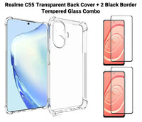 VAKIBO Premium Clear 1.5MM Thick Transparent Soft TPU Rubber Back Cover Case With Camera Protection Suitable for Realme C55