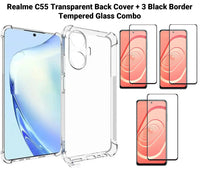 VAKIBO Premium Clear 1.5MM Thick Transparent Soft TPU Rubber Back Cover Case With Camera Protection Suitable for Realme C55